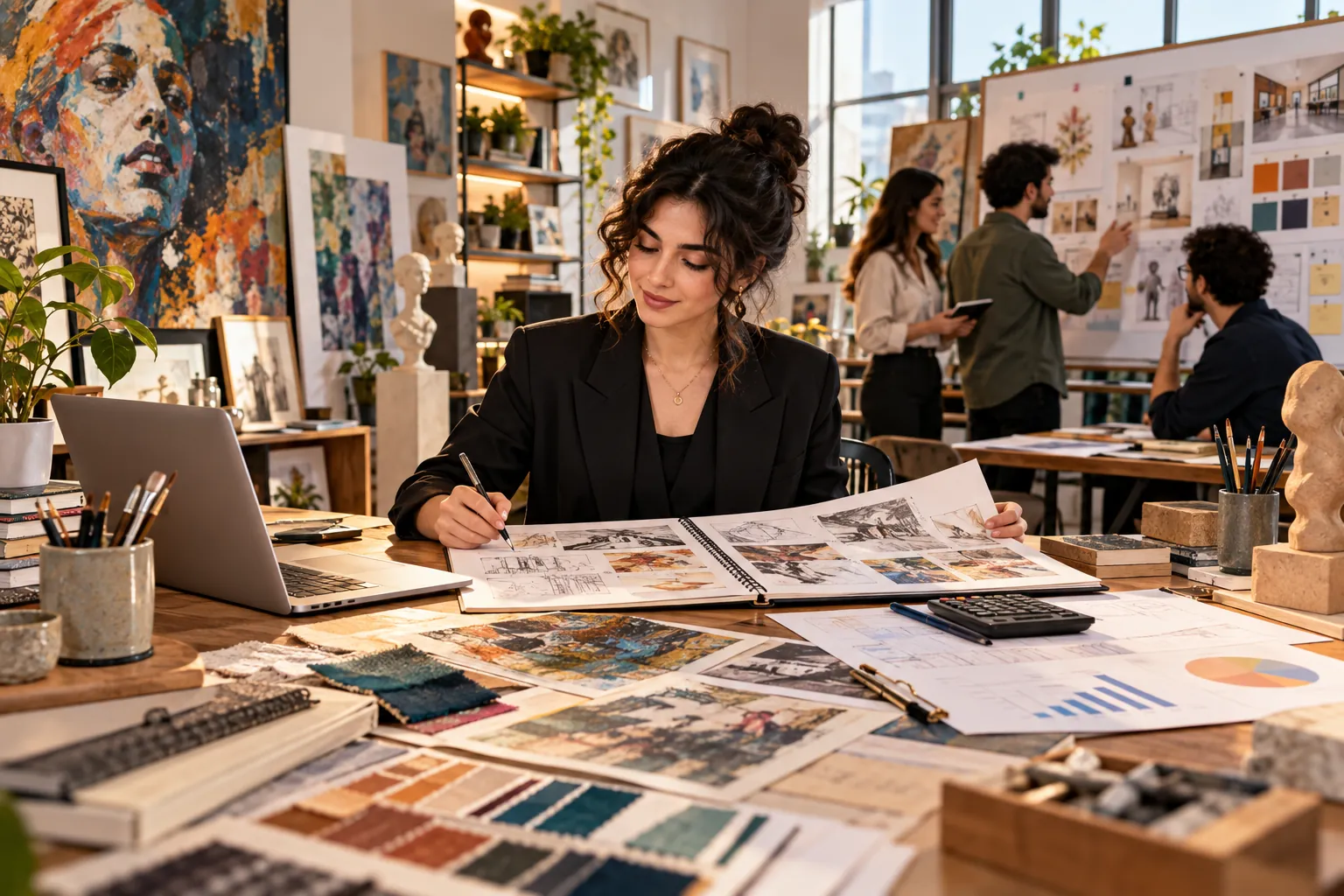 مدیریت هنری و هدایت کسب و کار هنری با برنامه ریزی پروژه و تیم خلاق