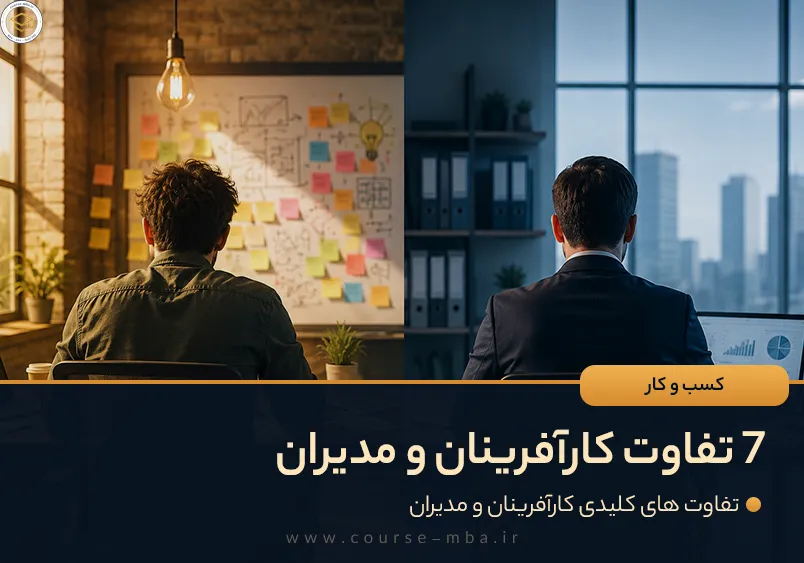 تفاوت کارآفرینان و مدیران