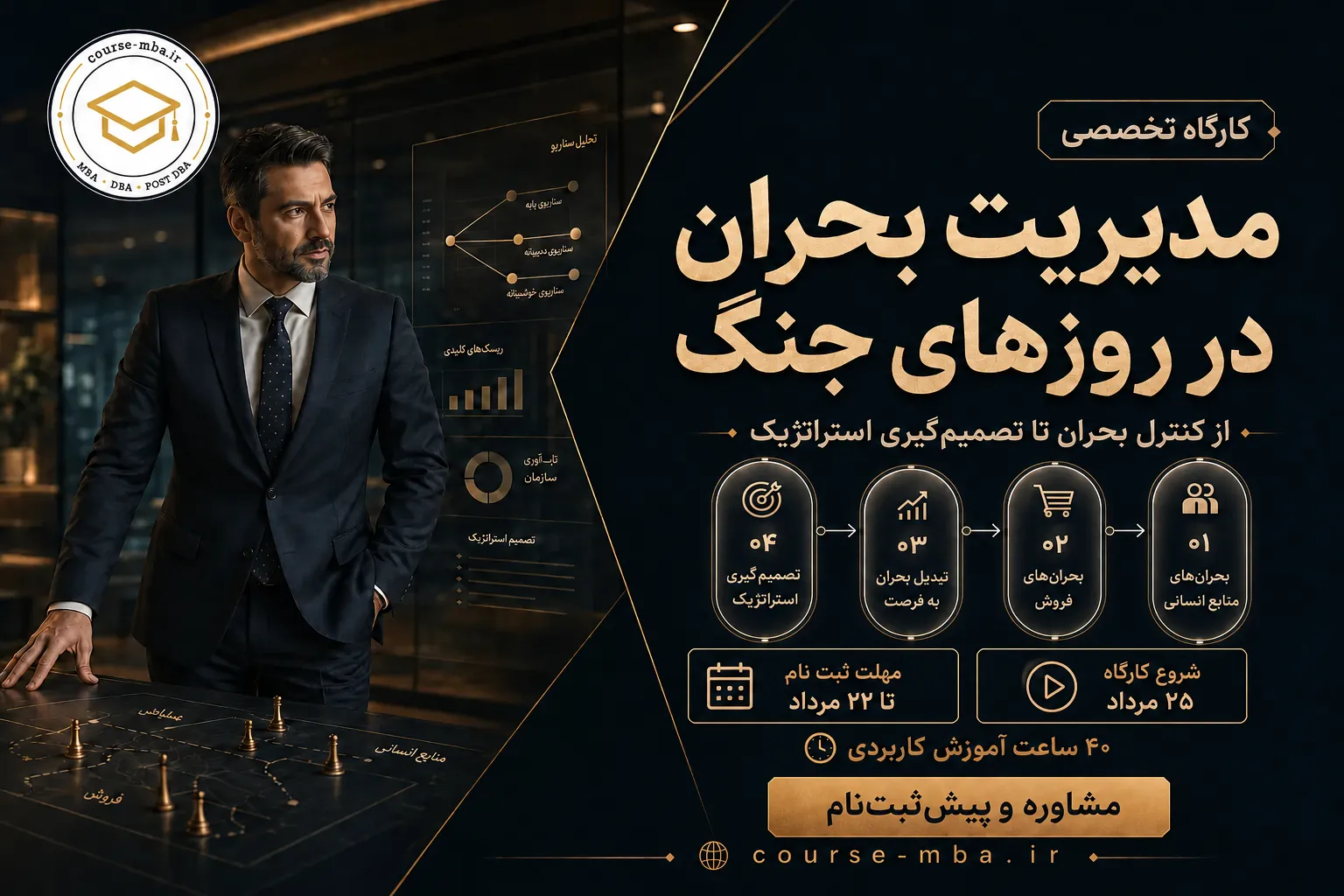 کارگاه مدیریت بحران در زمان جنگ